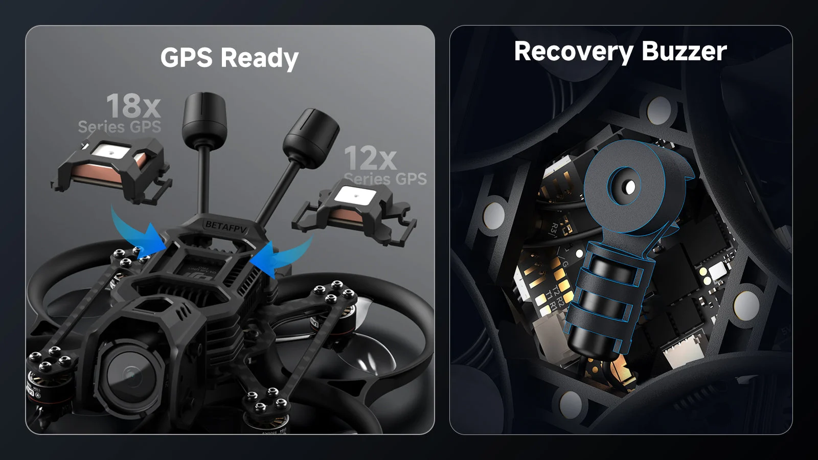 Pavo20 Pro II Brushless Whoop Quadcopter GPS and Buzzer