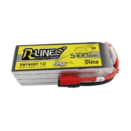 Tattu R-Line 22.2V 5100mah 6S 95C FPV Lipo Battery With AS150 Plug