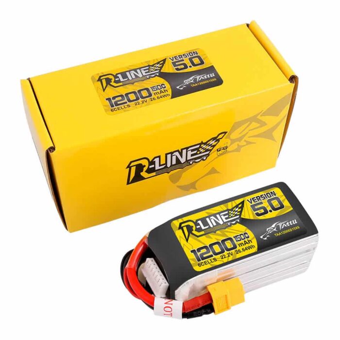 Tattu-R-Line-Version-5.0-1200mAh-22.2V-150C-6S1P-Lipo-Battery-Pack-With-XT60-Plug02 Tattu R-Line Version 5.0 1200mAh 22.2V 150C 6S1P Lipo Battery Pack With XT60 Plug