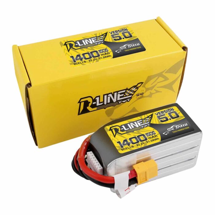 Tattu-R-Line-Version-5.0-1400mAh-22.2V-150C-6S1P-Lipo-Battery-Pack-With-XT60-Plug02 Tattu R-Line Version 5.0 1400mAh 22.2V 150C 6S1P Lipo Battery Pack With XT60 Plug