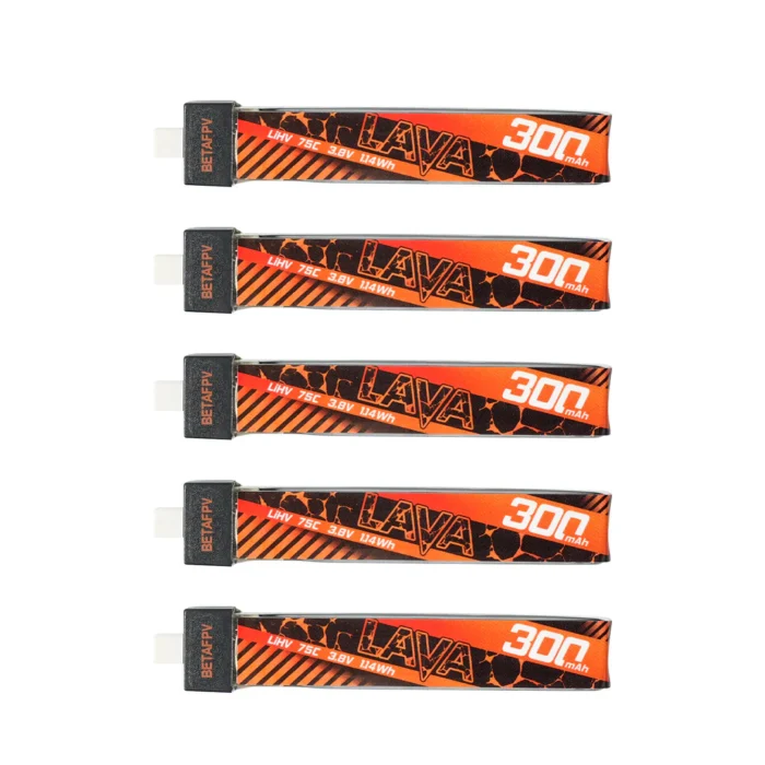 BetaFPV LAVA 1S 300mAh 75C Battery (5PCS)
