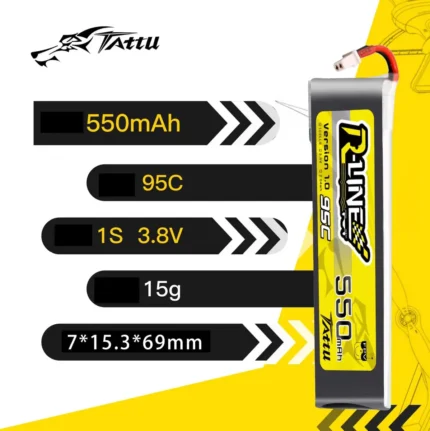 Tattu 1S HV 95c 550mAh 3.8v