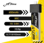 Tattu 1S1P HV 95c 450mAh 3.8v
