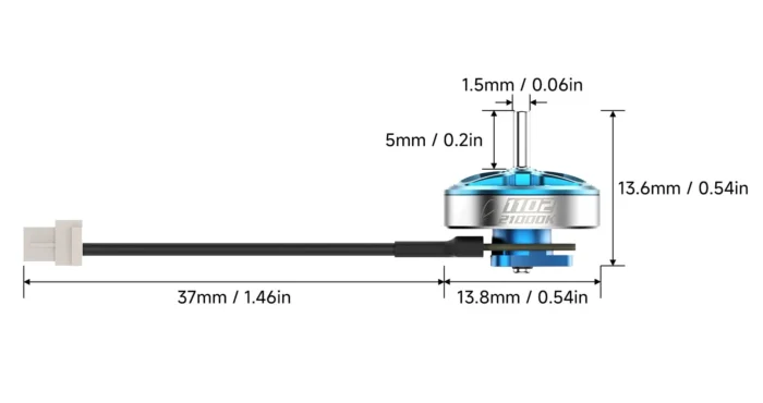 BETAFPV 1102 Brushless Motor 2026 | Freestyle 21000KV Blue (4PCS) 4