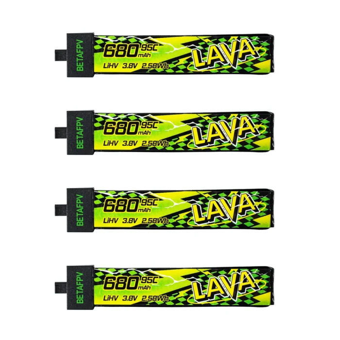 BETAFPV LAVA Series 1S Battery II | 680mAh 95C (4PCS) 12