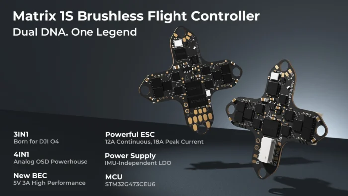BETAFPV Matrix 1S Brushless Flight Controller | 3IN1 HD BMI270 V1.0 6