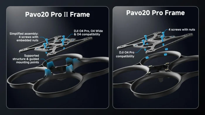 BETAFPV Pavo20 Pro II Brushless Whoop Frame | O4 Pro Black 13