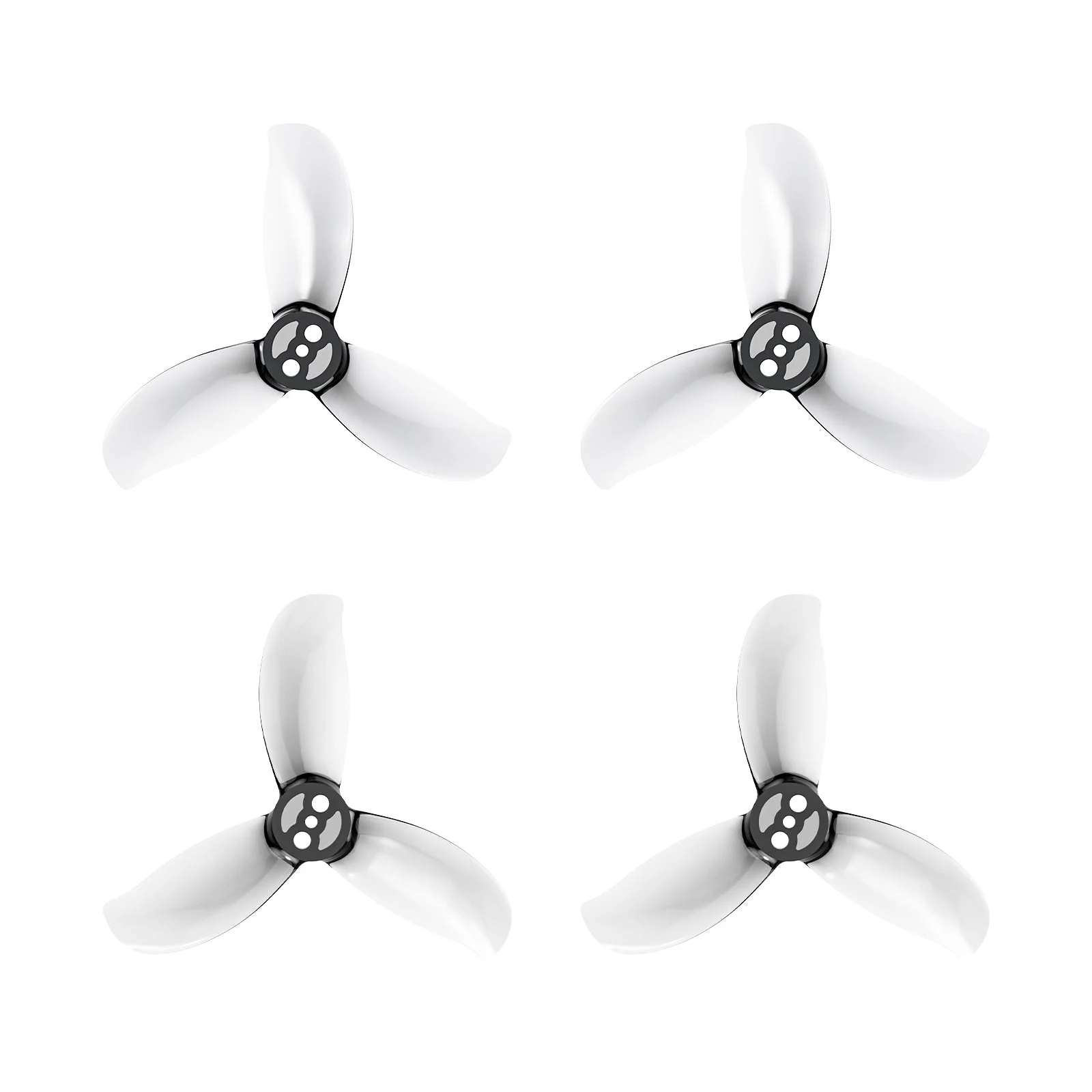 Gemfan D2.2 3-Blade Propellers 1.5mm Shaft | Transparent Gray (4PCS)